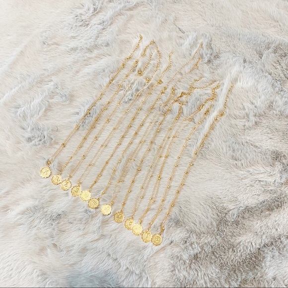 Gold Zodiac Coin w/Ball Bead Chain - Picture 14 of 16